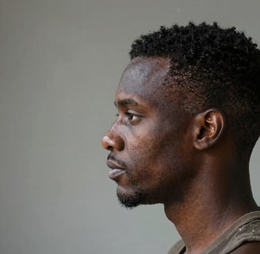 Photo of a confident businessman standing in front of a sleek digital workspace.