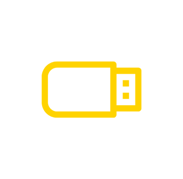 icono de memoria USB transparente