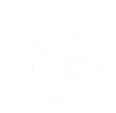 Sofierth plastic free promise icon highlighting reduced plastic packaging