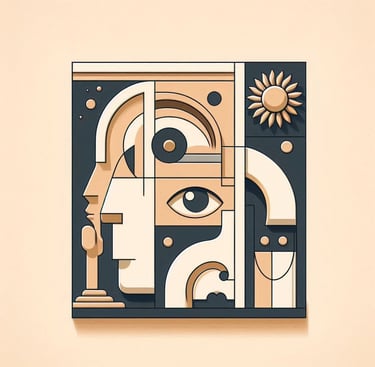 imagem de um rosto artístico para representar atendimentos psicológicos por valores sociais