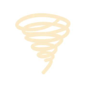 Ícono de tornado en color crema de Talenty