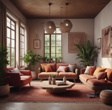 Bright living room with modern inventory
