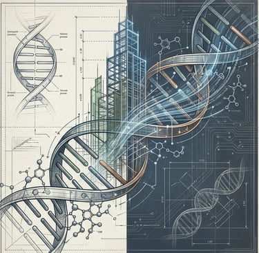 rappresentazione del DNA e del DNA