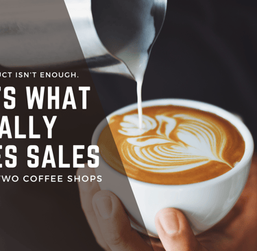 Blog Header with a coffee cup in the background
