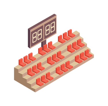 ilustrasi scoring board digital