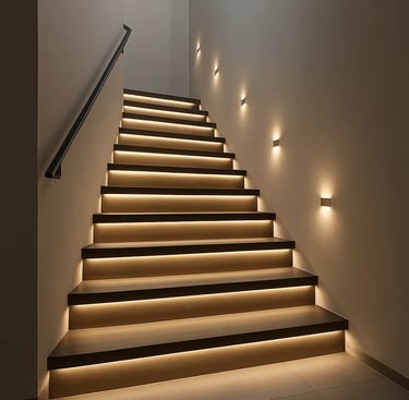 Modern LED staircase 