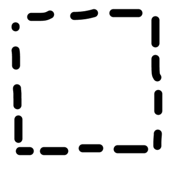 an empty square