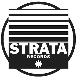 Black Strata Records logo featuring bold text, horizontal lines, and a circular outline.