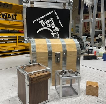 Custom magic prop nesting boxes by Piff the Magic Dragon and Ray Lum