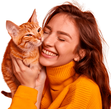 Cliente feliz da Veterinária Professor Adalbyr em Mangaratiba com seu pet