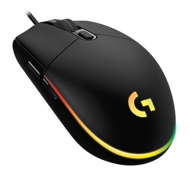 Mouse gamer Logitech G203 Lightsync RGB preto