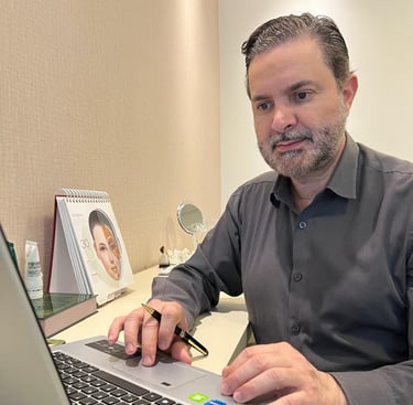 Atendimento dermatológico com Dr Flávio Borin em clínica em São José do Rio Preto focado em estética