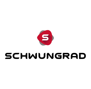 Schwungrad company logo featuring a red icon with a white letter S and bold black sans-serif text.