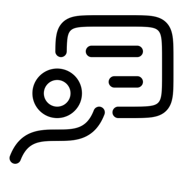 a line drawing of a figure pointing at a whiteboard.