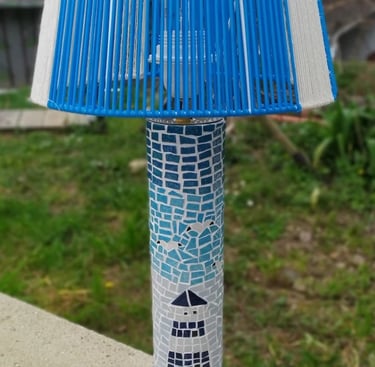 Luminaire en mosaïque dessin Phare