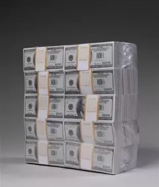A million dollars in 100s is not very large
