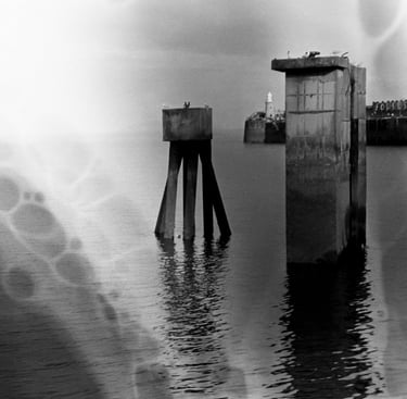 "Folkestone Seaside No. 6" Analogue fine art photograph shot on Ilford HP5 film. UK. 