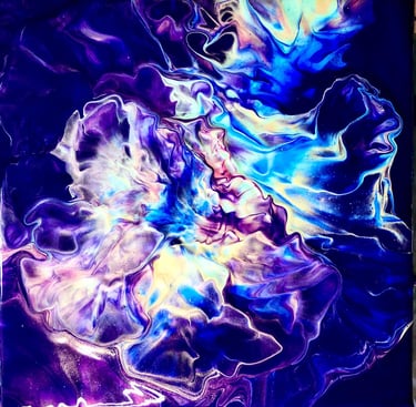 Acrylic Pour Painting by Alicia Bozza