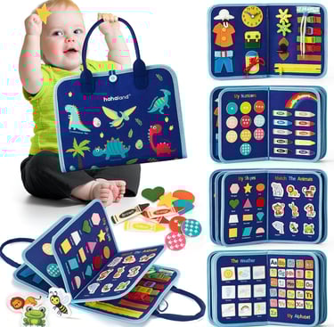 Toddler Busy Book Mat for travel