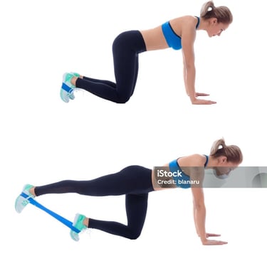 a woman doing a plank 