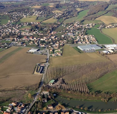 photo aérienne de Villette-de-Vienne