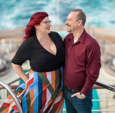 Founder and Her Husband Transoceanic cruise