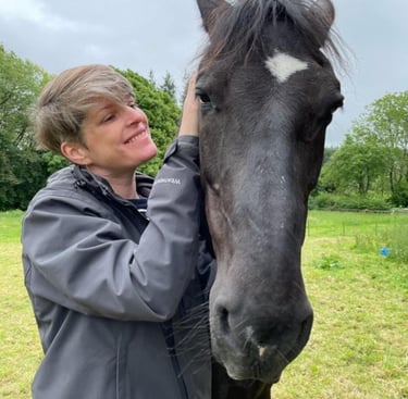 Lisa with a horse