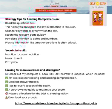 DELF A1 Guide Free sample