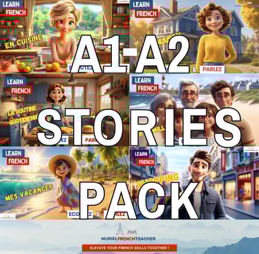 Learn french with A1-A2 stories
