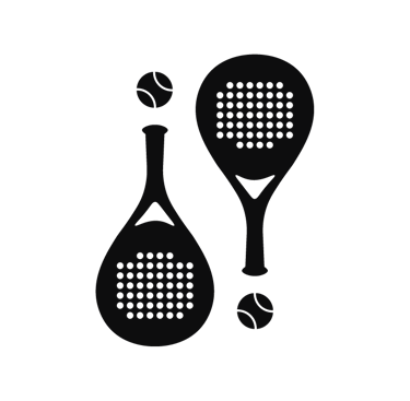 ¡Padel Padel! short form logo in black