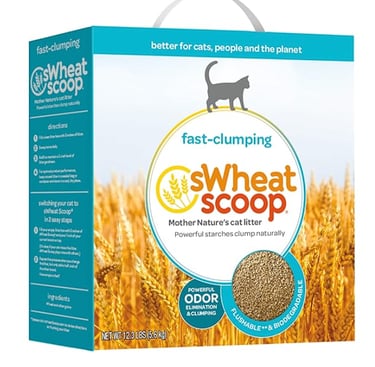 sWheat Scoop Wheat Cat Litter 2x Faster