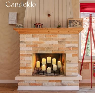 Fireplace candles