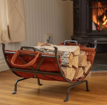 Old World Firewood Basekt