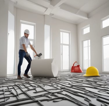 a man in a hard hat and a hard hat