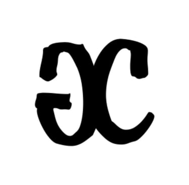 a black and white picture of a letter g