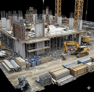 Modélisation 3D Bâtiment en chantier