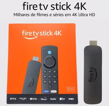Amazon Fire TV Stick 4K 2 Geração Certificada Google e Netflix 4k