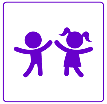 icone de 2 crianças