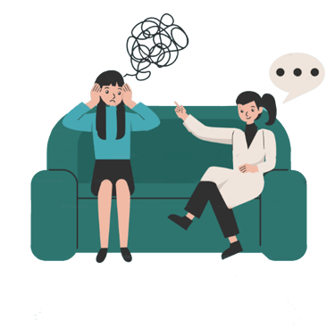 A person is confused about our digital marketing services second person is explaining it in detail. 