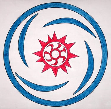 Whirlwind Shield: Acrylic on plywood, 2009