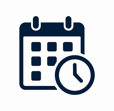 A calendar a clock