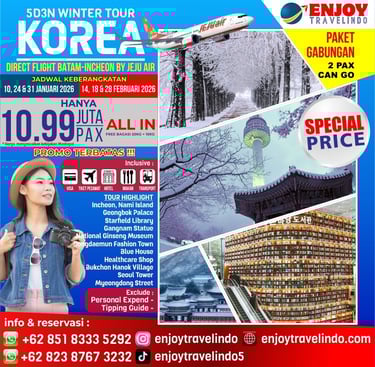 Tour Korea, Tur Hemat Korea, Tur Murah Korea, Liburan Seru, KPop, KDrama, Kamsahamida, FYP
