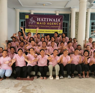 A group of full time maid in Kuala Lumpur.
