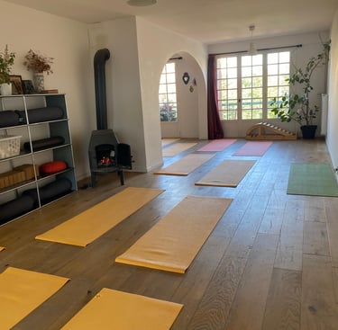 Studio yoga aux Lilas , et à Noisy le sec , materiel Iyengar, cours hatha