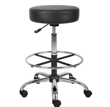 Boss Office Products Boss Office Caressoft Medical/Drafting Stool, Black for lash artist