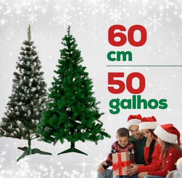 Árvore de Natal verde 60cm barata na Shopee