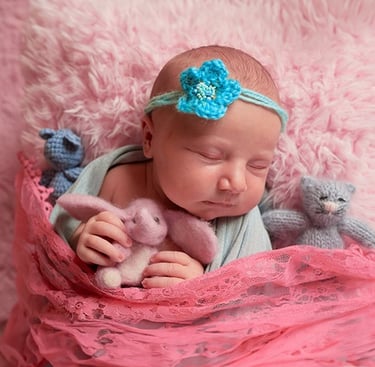new born photo editing baby pink