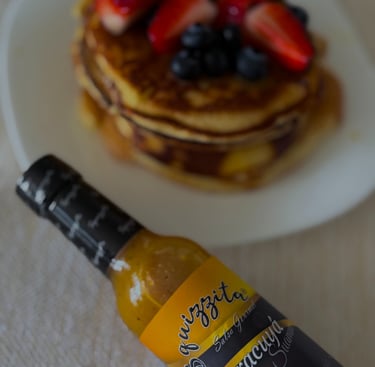 Receta pancakes con salsa de maracuyá