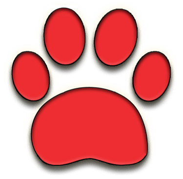 Red paw icon
