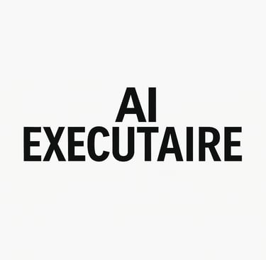 AI Executaire platform logo intelligent assistant for digital business growth and automation.